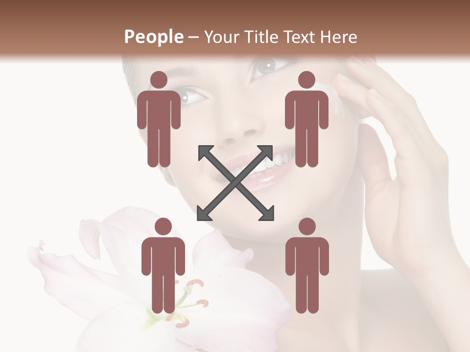 Happy Teenager Cheek PowerPoint Template