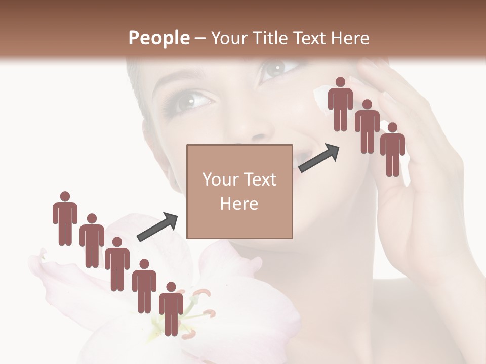 Happy Teenager Cheek PowerPoint Template