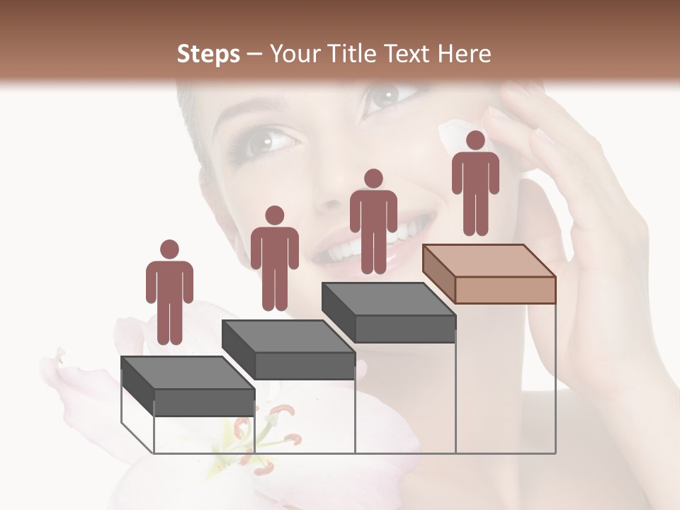 Happy Teenager Cheek PowerPoint Template