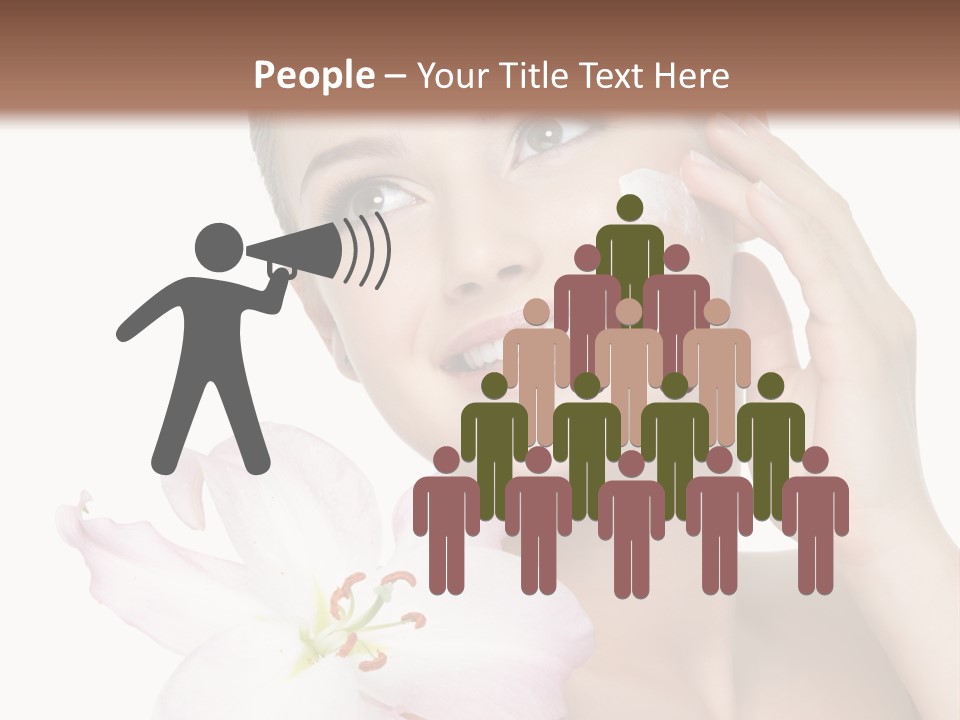 Happy Teenager Cheek PowerPoint Template