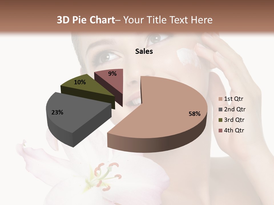 Happy Teenager Cheek PowerPoint Template