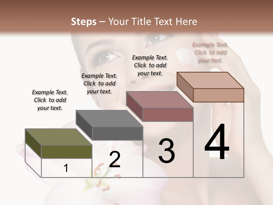 Happy Teenager Cheek PowerPoint Template