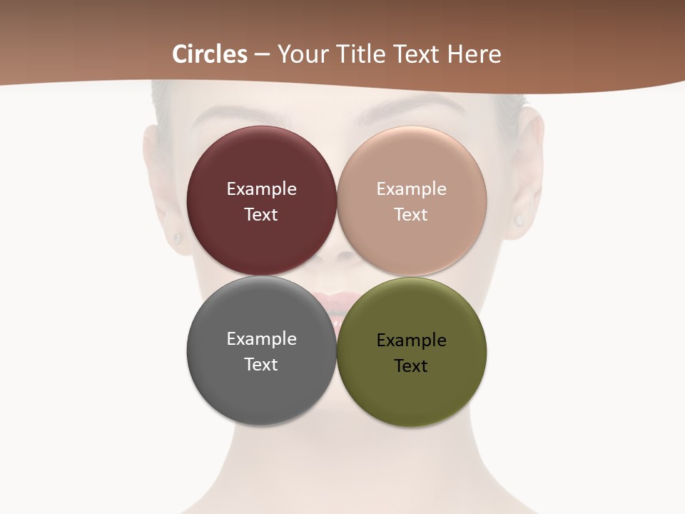 Lipstick Caucasian Teenager PowerPoint Template