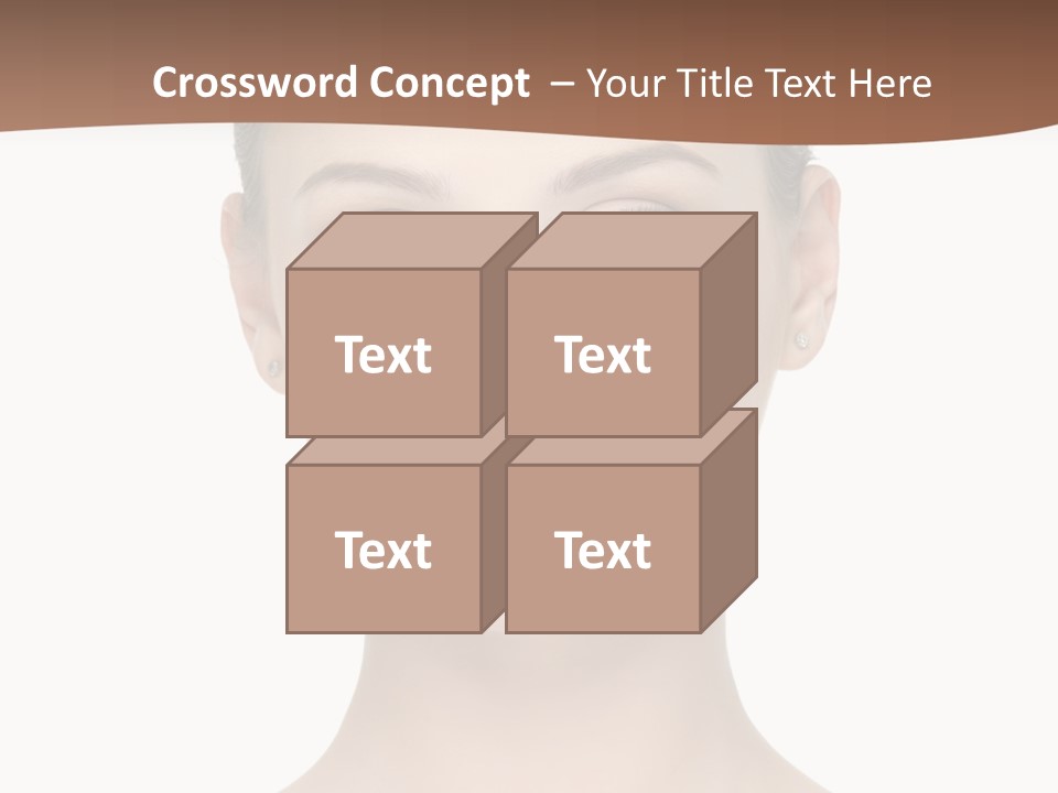 Lipstick Caucasian Teenager PowerPoint Template