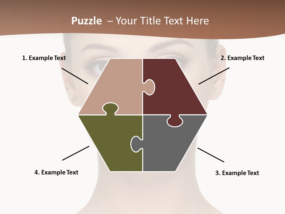 Lipstick Caucasian Teenager PowerPoint Template