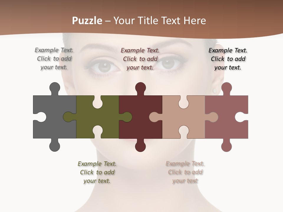 Lipstick Caucasian Teenager PowerPoint Template