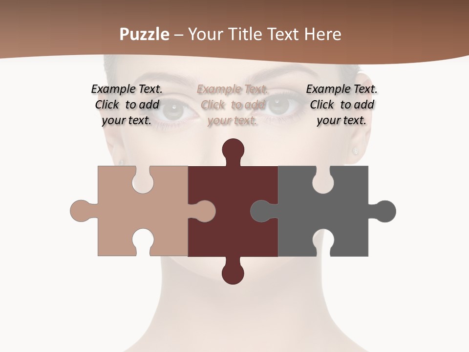 Lipstick Caucasian Teenager PowerPoint Template