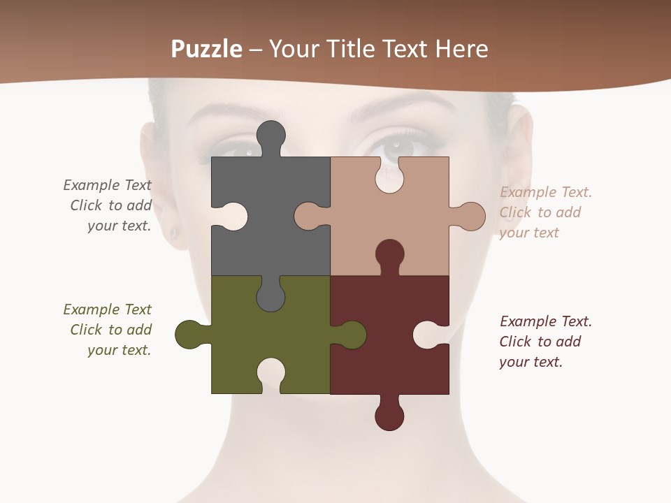 Lipstick Caucasian Teenager PowerPoint Template