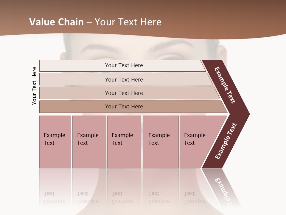 Lipstick Caucasian Teenager PowerPoint Template