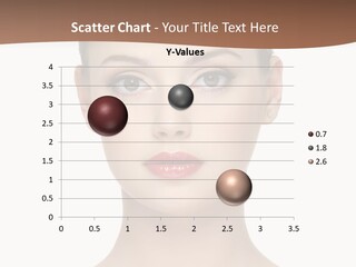 Lipstick Caucasian Teenager PowerPoint Template