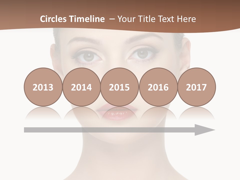Lipstick Caucasian Teenager PowerPoint Template