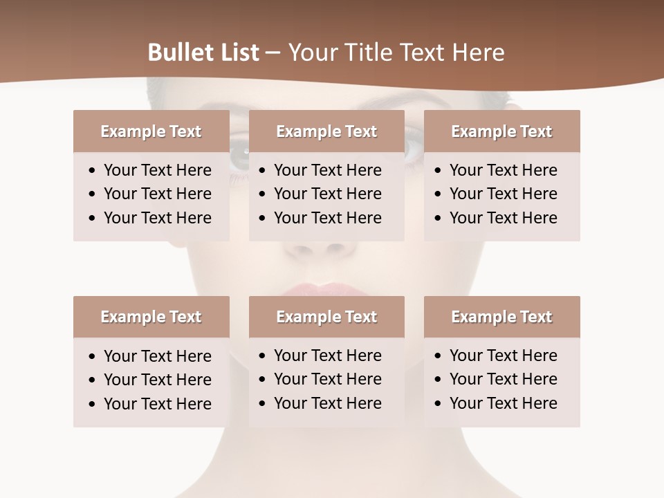 Lipstick Caucasian Teenager PowerPoint Template