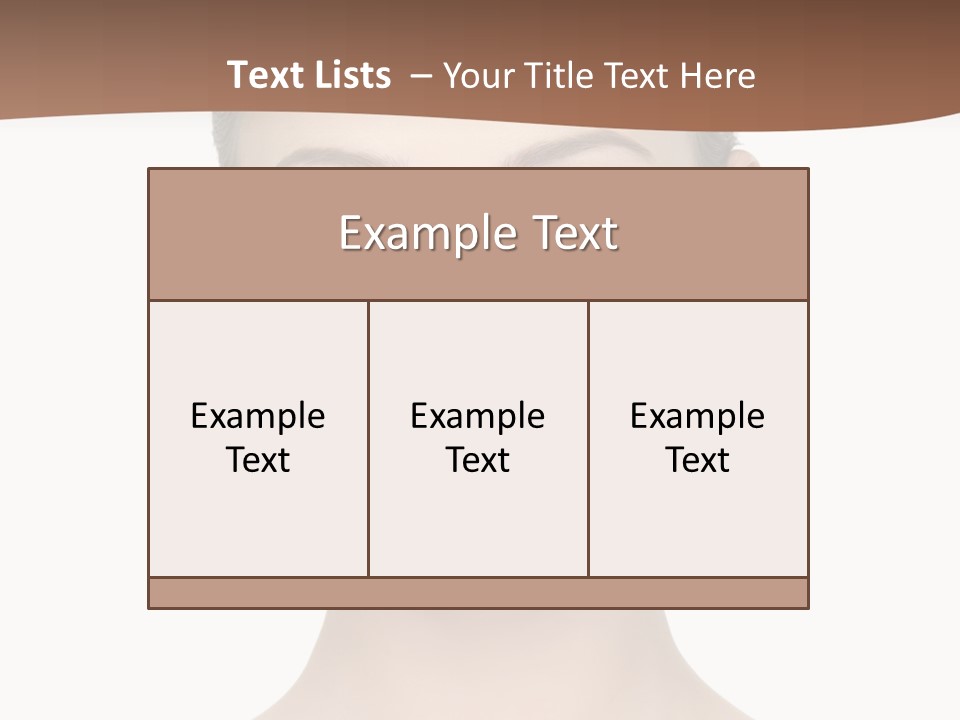 Lipstick Caucasian Teenager PowerPoint Template