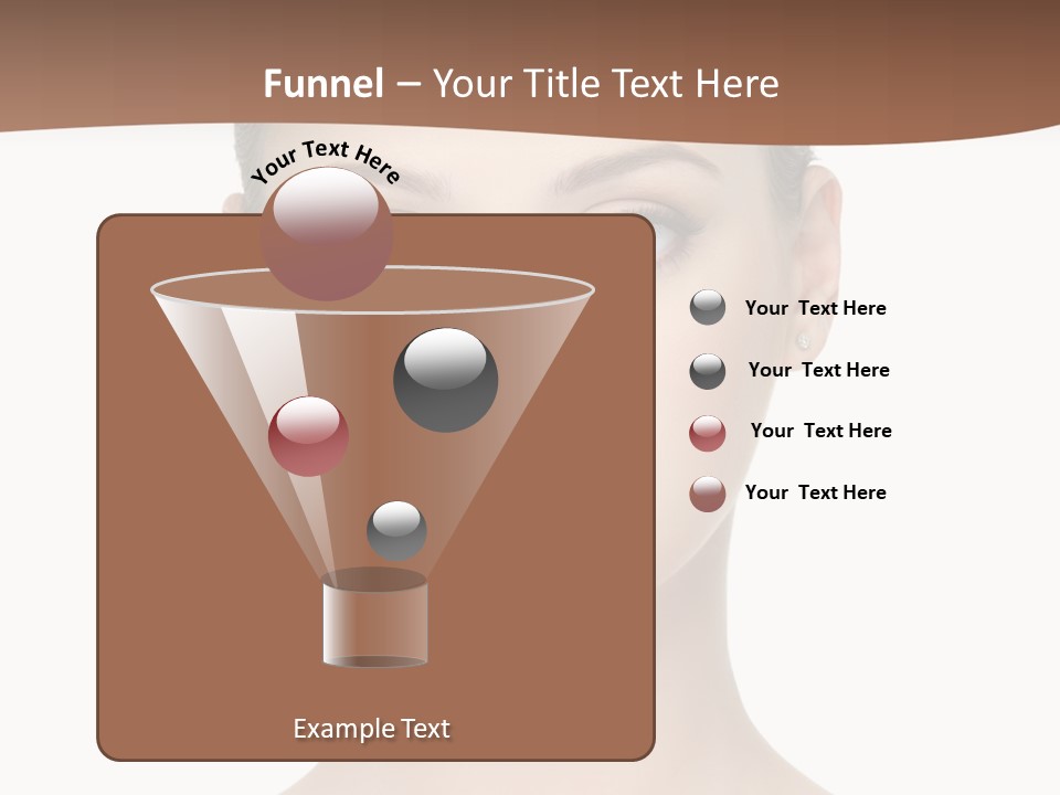 Lipstick Caucasian Teenager PowerPoint Template