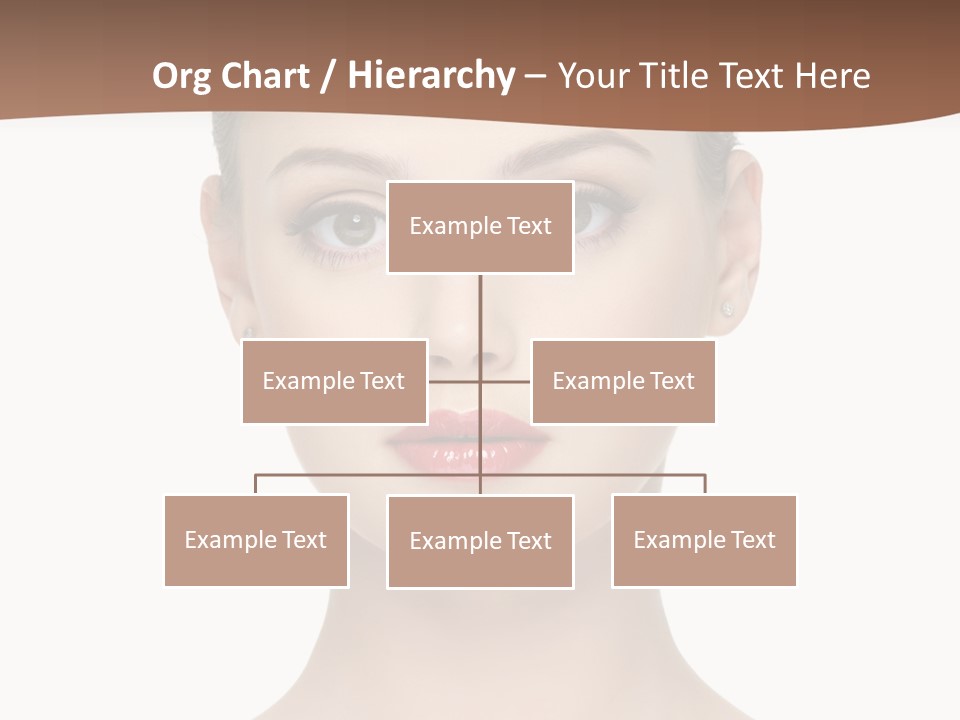 Lipstick Caucasian Teenager PowerPoint Template