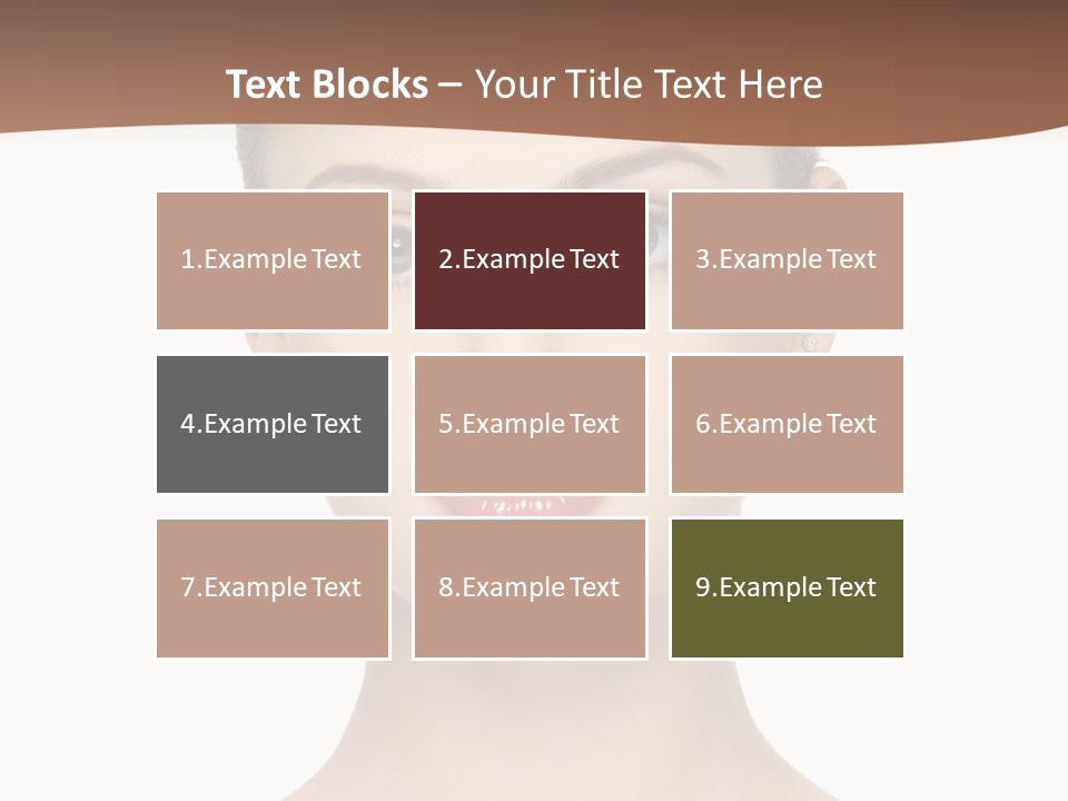 Lipstick Caucasian Teenager PowerPoint Template