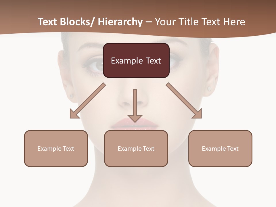 Lipstick Caucasian Teenager PowerPoint Template