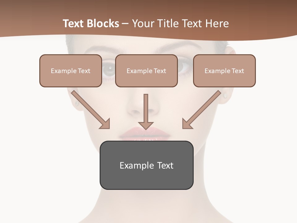 Lipstick Caucasian Teenager PowerPoint Template