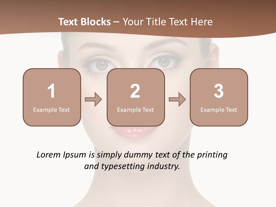 Lipstick Caucasian Teenager PowerPoint Template