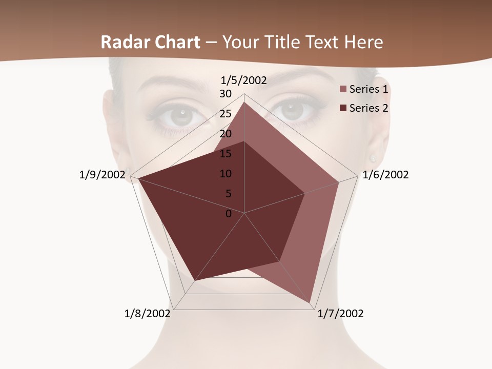 Lipstick Caucasian Teenager PowerPoint Template