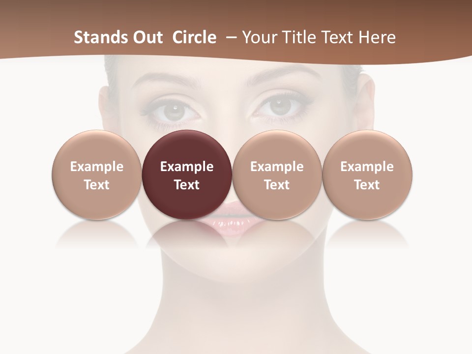 Lipstick Caucasian Teenager PowerPoint Template
