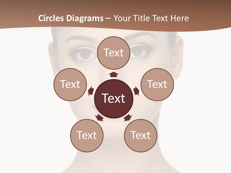 Lipstick Caucasian Teenager PowerPoint Template