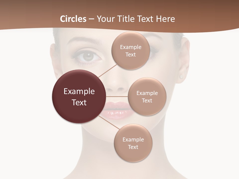 Lipstick Caucasian Teenager PowerPoint Template