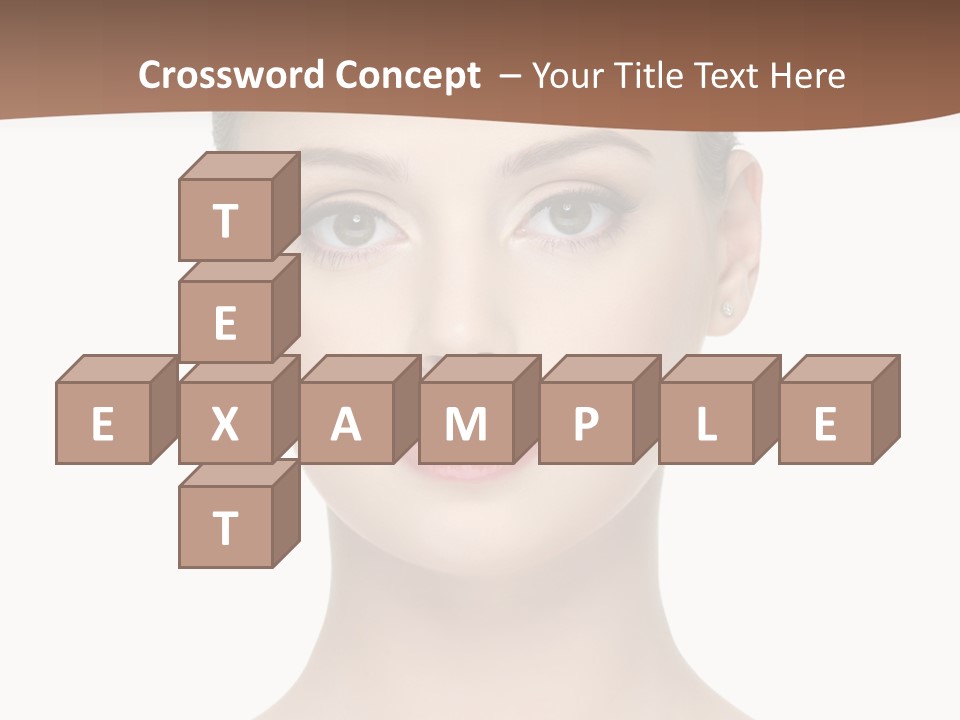 Lipstick Caucasian Teenager PowerPoint Template