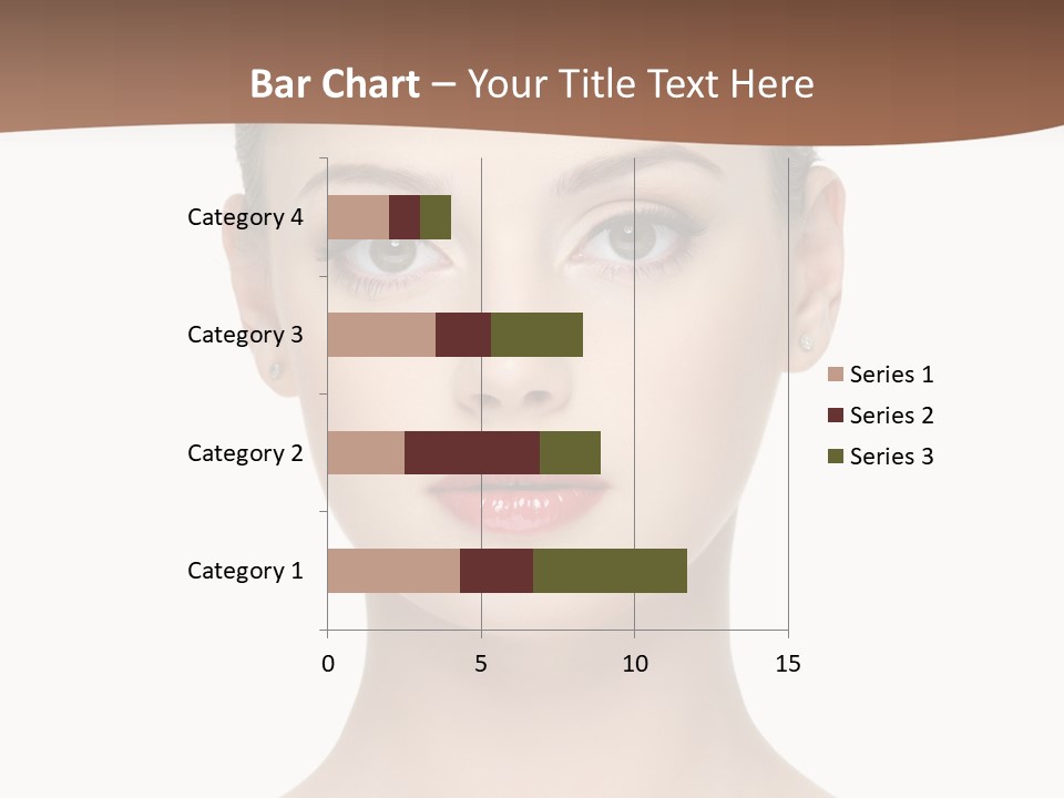 Lipstick Caucasian Teenager PowerPoint Template