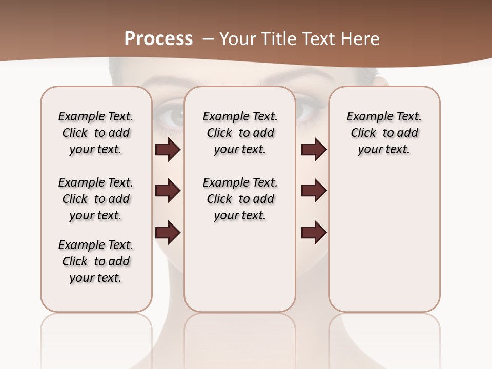 Lipstick Caucasian Teenager PowerPoint Template