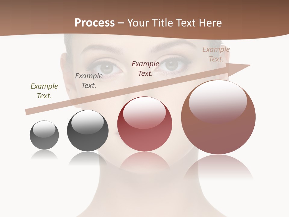 Lipstick Caucasian Teenager PowerPoint Template