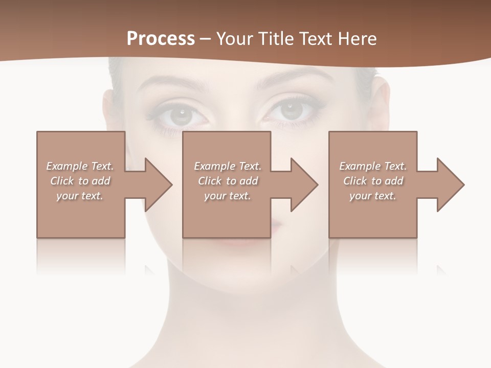 Lipstick Caucasian Teenager PowerPoint Template