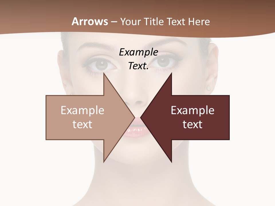 Lipstick Caucasian Teenager PowerPoint Template