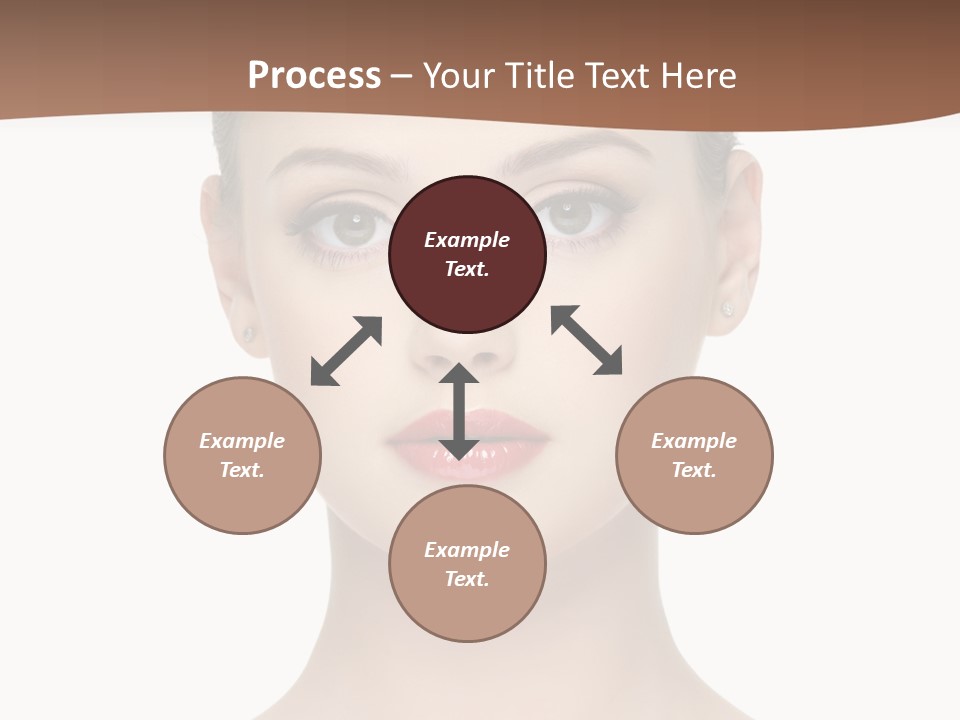 Lipstick Caucasian Teenager PowerPoint Template