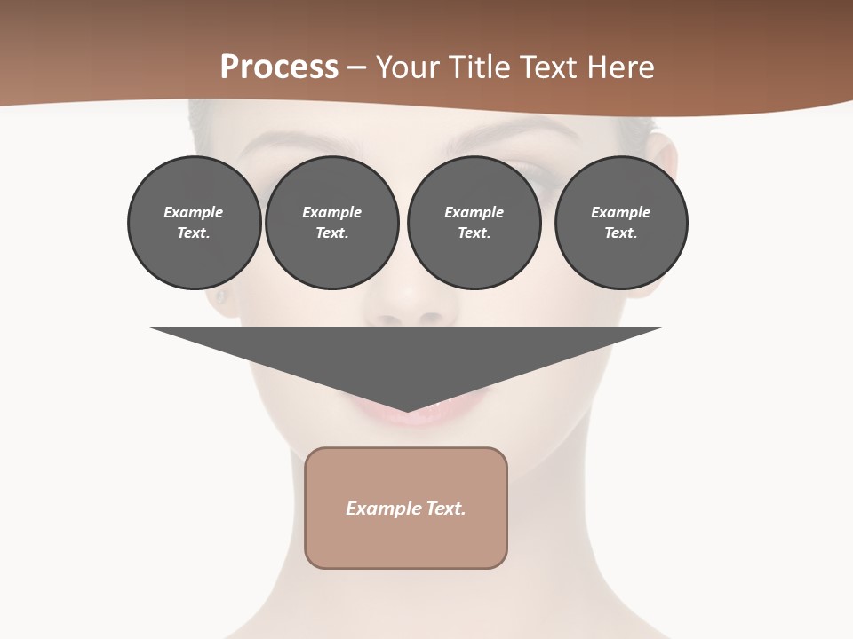 Lipstick Caucasian Teenager PowerPoint Template