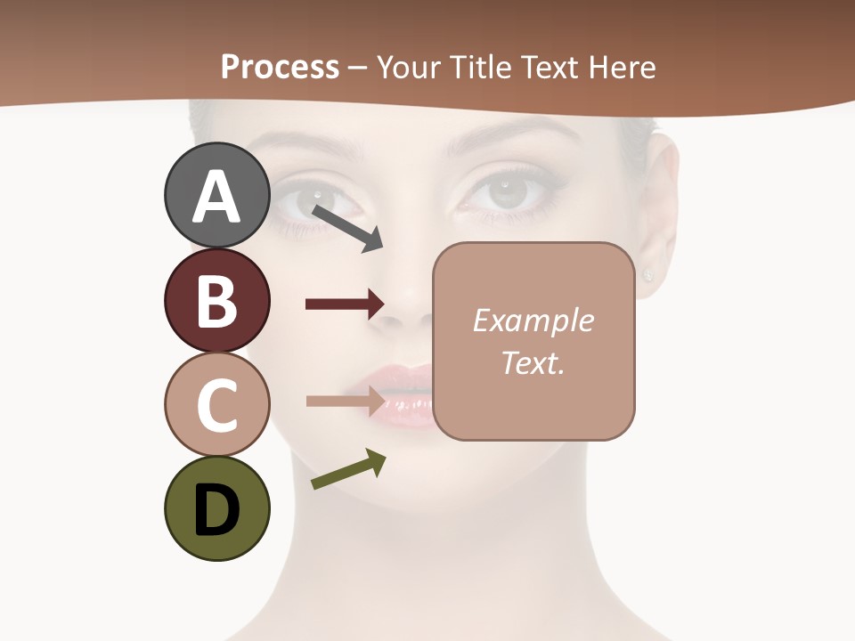 Lipstick Caucasian Teenager PowerPoint Template