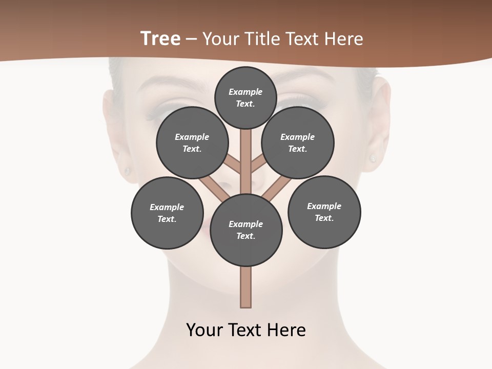 Lipstick Caucasian Teenager PowerPoint Template