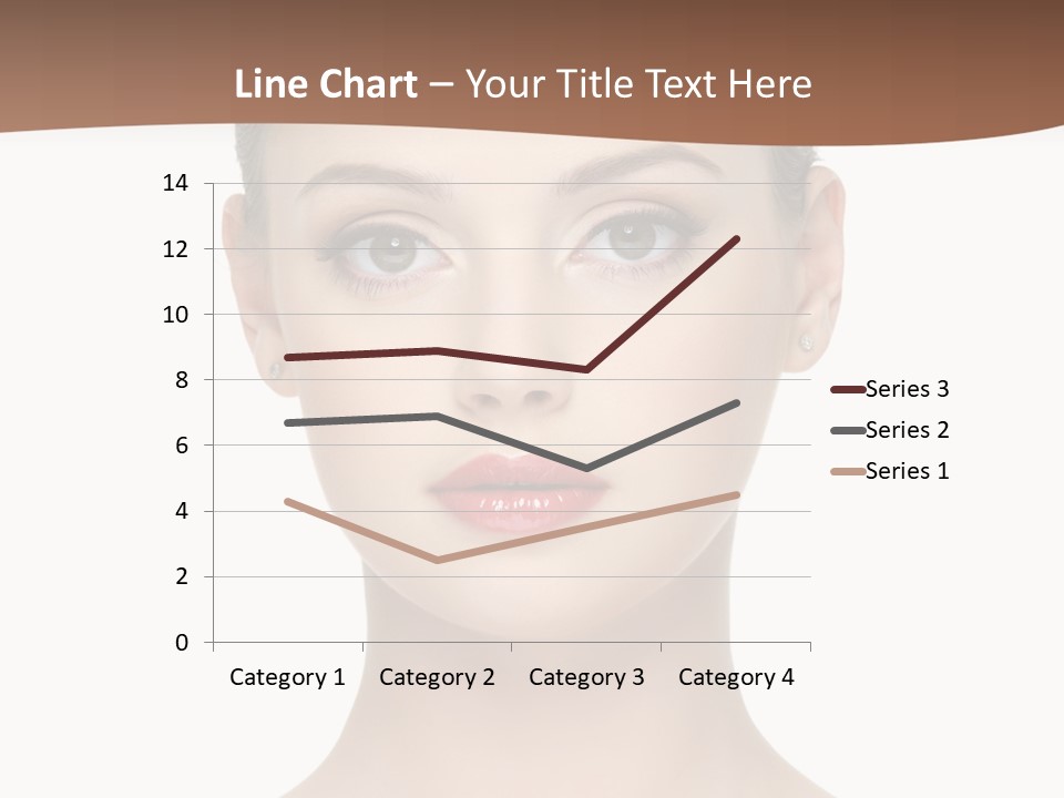 Lipstick Caucasian Teenager PowerPoint Template