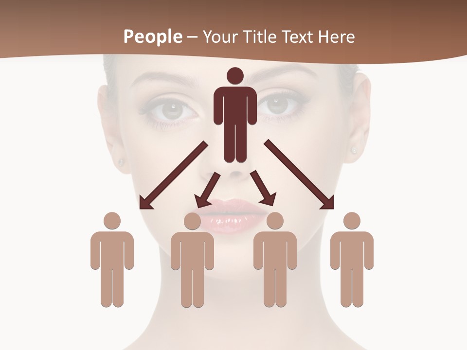 Lipstick Caucasian Teenager PowerPoint Template