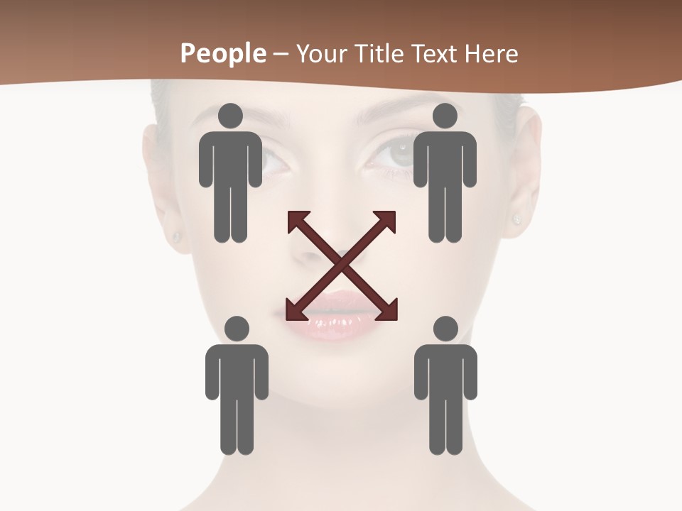 Lipstick Caucasian Teenager PowerPoint Template