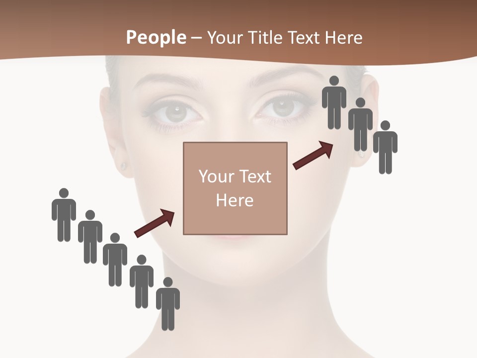 Lipstick Caucasian Teenager PowerPoint Template