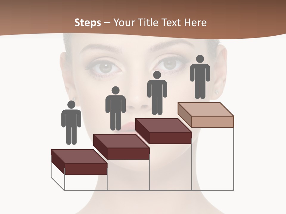 Lipstick Caucasian Teenager PowerPoint Template