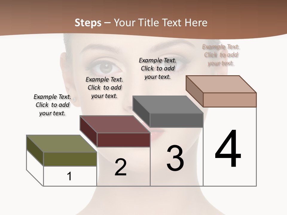 Lipstick Caucasian Teenager PowerPoint Template