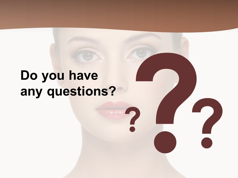 Lipstick Caucasian Teenager PowerPoint Template