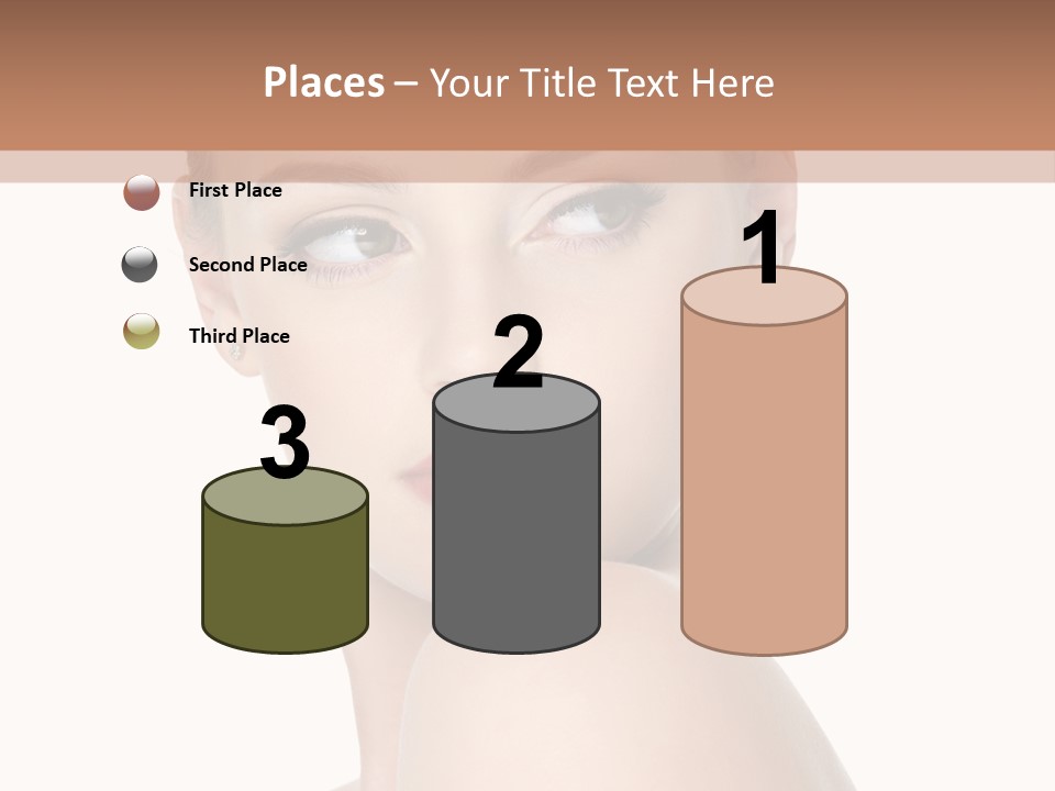 Caucasian Beautiful Make Up PowerPoint Template