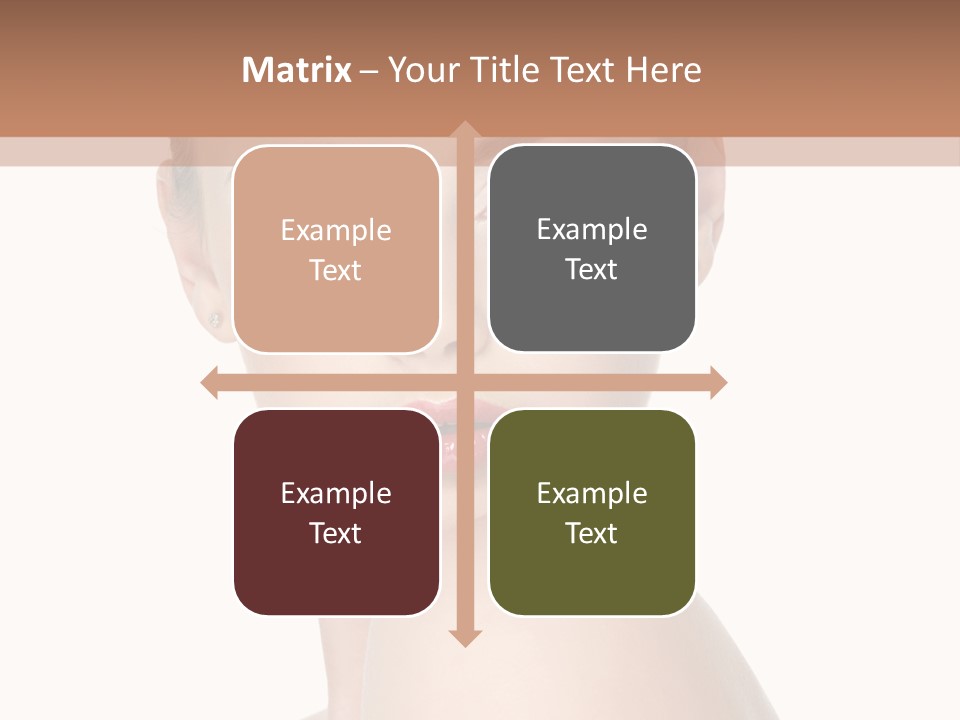 Caucasian Beautiful Make Up PowerPoint Template