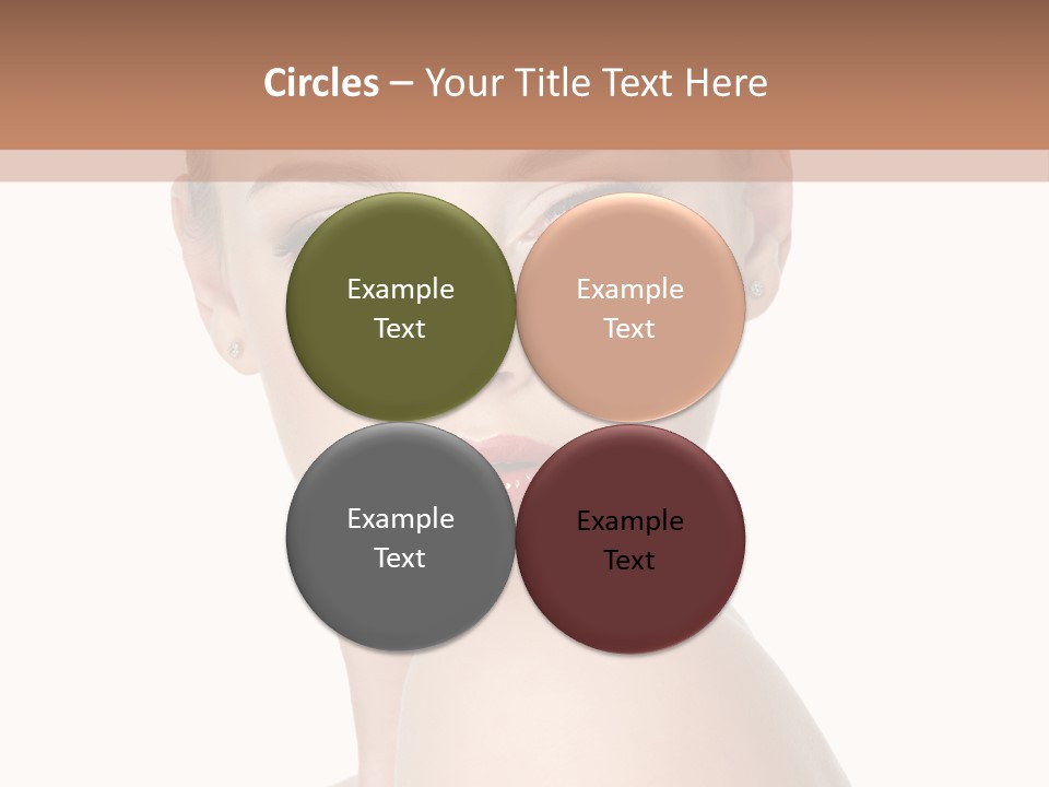 Caucasian Beautiful Make Up PowerPoint Template
