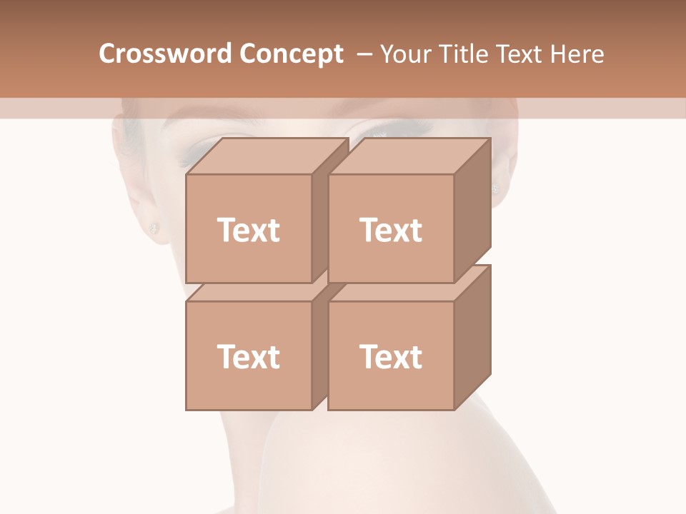 Caucasian Beautiful Make Up PowerPoint Template