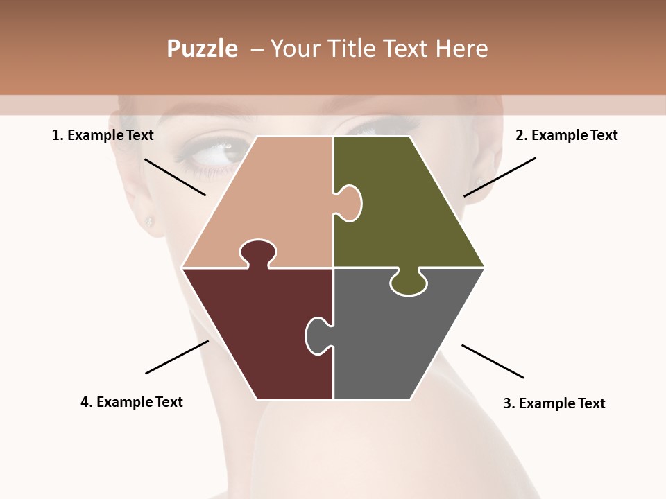 Caucasian Beautiful Make Up PowerPoint Template