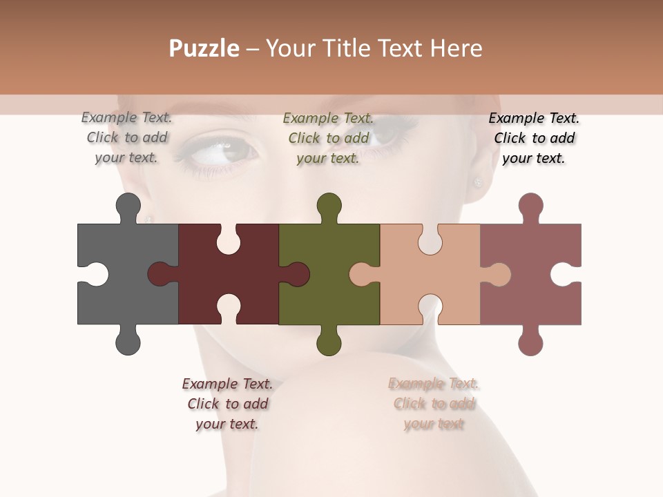 Caucasian Beautiful Make Up PowerPoint Template